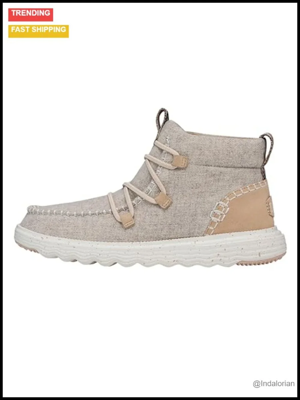Wool Ankle Boots with Lace Detail, Removable Foam Insole, Travel Ready